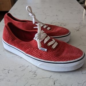Vans OTW Red Corduroy lowtop shoe